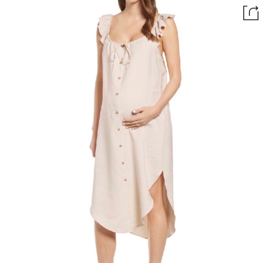 Hatch Maternity Jenna Dress in Cream Size 3